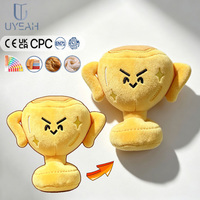Uyeah OEM/ODM EN71/CPC/CE Peluche personnalisée mignonne en forme de trophée de champion, jouet en peluche doux en coton, cadeaux de marque
