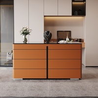 Meuble îlot de dressing en bois massif, design minimaliste moderne, pour salon et chambre haut de gamme, avec rangement et présentoir à bijoux