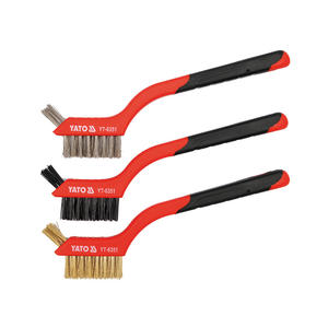Yato <b>Wire</b> <b>Brush</b> Set YT-6351 3 Piece Heavy Duty Kitchen Cleaning Tool - Product Image 1