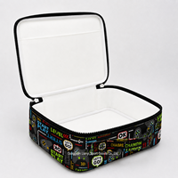 Sac à déjeuner portable en polyester avec logo personnalisé, boîte isotherme avec fermeture éclair pour enfants, école, bureau, pique-nique - Fournisseur