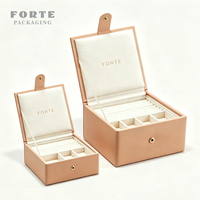 Boîtes cadeaux miniatures personnalisées FORTE pour bijoux, boîte de rangement pour bagues, colliers, bracelets, boîte à bijoux de luxe pour voyage