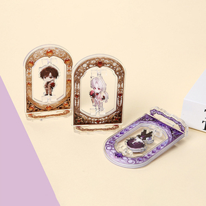 Adornos de Escritorio Personalizados con Personajes de Dibujos Animados Giratorios, Manualidades de Plástico, Tarjeta de Fotos Acrílica con Diseño Humanoide - Product Image 1