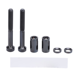 <span class=keywords><strong>2</strong></span> ensembles de supports pour ordinateur de vélo, vis de fixation allongées en alliage de Ti, vis allongées pour support d'ordinateur de vélo, noires - Product Image 1