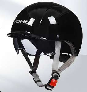 YOHE <span class=keywords><strong>DK6</strong></span> demi-casque 3C certifié chapeau de sécurité de moto électrique pour hommes et femmes double visière quatre saisons adapté nouveau - Product Image 2