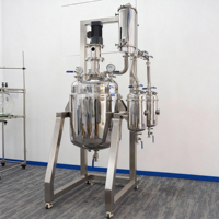 Réacteur en acier inoxydable avec système de chauffage électrique et agitateur pour l'industrie chimique de laboratoire, installation de réaction en lots pilotes