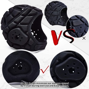 หมวกกันกระแทกแบบนิ่มสำหรับฟุตบอลแบบซอฟต์เชลล์ 7v7 รักบี้ ซอคเกอร์  พร้อมแผ่นรองศีรษะ ปรับขนาดได้ สำหรับเด็ก วัยรุ่น และผู้ใหญ่ - Product Image 4