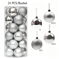 Boules suspendues de Noël aux couleurs vives, décorations de plafond pour arbre, ornements en plastique pour Noël, Nouvel An, fête de fin d'année