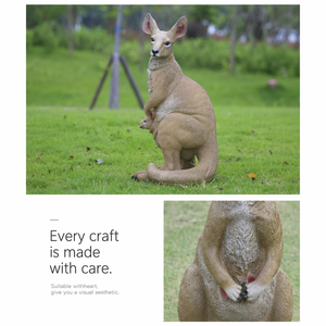 Patung Kanguru Kecil Realistis dari Fiberglass, Patung Hewan Australia Tersedia untuk Dekorasi Pusat Perbelanjaan, Hotel, Taman, dan Kebun Binatang - Product Image 5