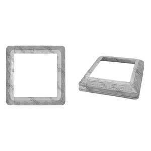 Cache-pieds en aluminium Yijing de type divisé 40mm-120mm pour système de mur rideau, design moderne - Product Image 1