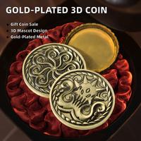 Grosir Pabrik Kancing Pelana Barat Modern Feng Shui Harga Murah Desain 3D Cetak UV Berlapis Emas Perunggu