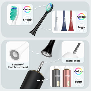 Sikat Gigi Elektrik Ultrasonik Tanpa Kabel, Dapat Diisi Ulang, Dewasa, IPX7, Logam, Sonic, Elektronik, Dapat Dicuci, Pemutih - Product Image 5