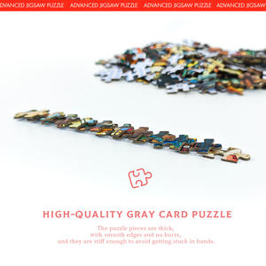 Puzzle en verre coloré pour adultes, 1000 pièces, jeu éducatif stimulant, coffret cadeau familial, Rompecabezas de haute qualité - Product Image 5