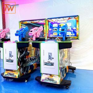 Machine d'arcade interactive de tir à 2 joueurs, jeu de tir commercial à monnayeur avec composants en métal et plastique - Product Image 3