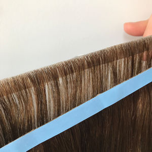Ücretsiz Logo avrupa İnsan saç görünmez bant saç ekleme toptan çift çizilmiş rus uzun bant atkı saç uzatma - Product Image 5