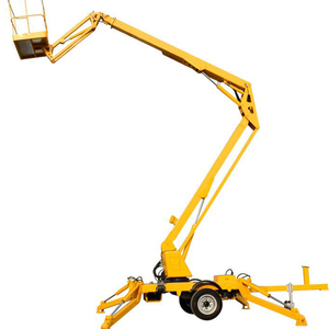 Ali Draagbare Telescoping 12M-24M Stalen Giek Lift Kleine Mobiele Manlift Voor Thuisgebruik Machines Reparatie Winkels Sleepbare Aanhangwagen - Product Image 5