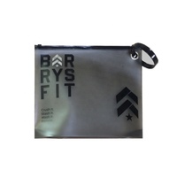 Sacs d'emballage en plastique noir mat transparents et givrés pour maillots de bain, t-shirts, vêtements et bikinis, imprimés sur mesure, avec œillet et poignée