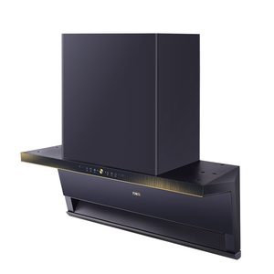 ฮู้ดกระจกนิรภัยแบบติดผนัง7รูป, ฮูดดูดด้านบนและด้านข้างอัจฉริยะความเร็ว3ระดับ320วัตต์สำหรับใช้ในครัวเรือน - Product Image 5