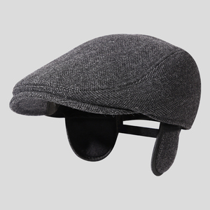 Casquette thermique de mode avec couvre-<span class=keywords><strong>oreille</strong></span> 100% laine béret hiver vieil <span class=keywords><strong>homme</strong></span> chapeau de lierre - Product Image 2