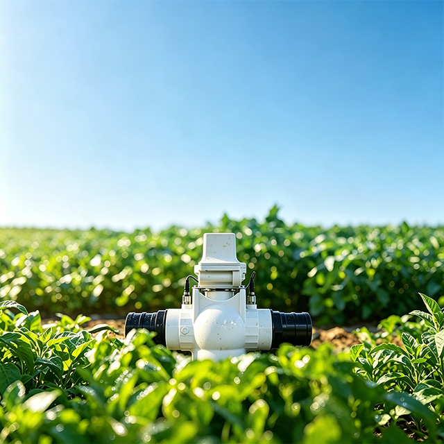 Smart 3-Way Ball Valve Solar 4G/LoRaWAN Wireless Control Automatic Irrigation Water Management System PVC Material Farm Use