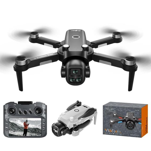 GPS Mini Drone ZAi-V156 MAX 4K Dual Camera Optical Flow Positioning Stable Hovering RC Quadcopter Beginner UAV Plastic Stock