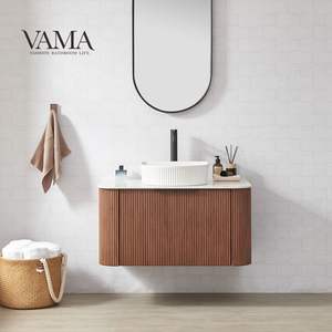 Vanité de salle de bain suspendue au mur avec effet ondulant VAMA N325 - Product Image 1