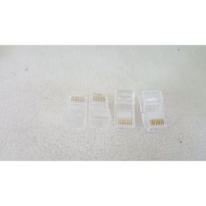 Conector de red RJ45 de 8 pines, conector Ethernet de 8 núcleos, cabezal de cristal para conexión de cable LAN - Product Image 3