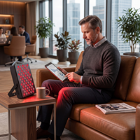 IDEATHERAPY Appareil de luminothérapie LED de bureau économique pour usage domestique, panneau de luminothérapie rouge de qualité médicale