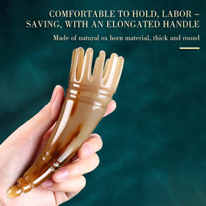 Peine de cuerno de Yak Natural, tabla de masaje de raspado Gua Sha, cara, ojo, cabeza, cuerpo, meridiano, savia, masajeador de acupuntura también - Product Image 3