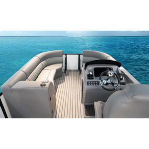 Nouvelles mini-barges de fête en fibre de verre, bateaux pontons en aluminium de 16 pieds avec moteur à vendre - Product Image 5