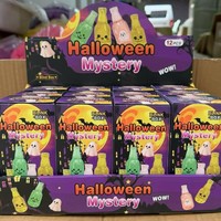 Halloween Squishy Speelgoed Bierfles Gezicht Print Maltose Langzaam Stijgende Stressverlichting Zachte Knijp Fidget Sensorische Blind Box Speelgoed
