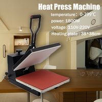 Presse à chaud 38 x 38 cm pour les petites entreprises, machine de sublimation pour t-shirts et tissus, facile à utiliser, transfert thermique