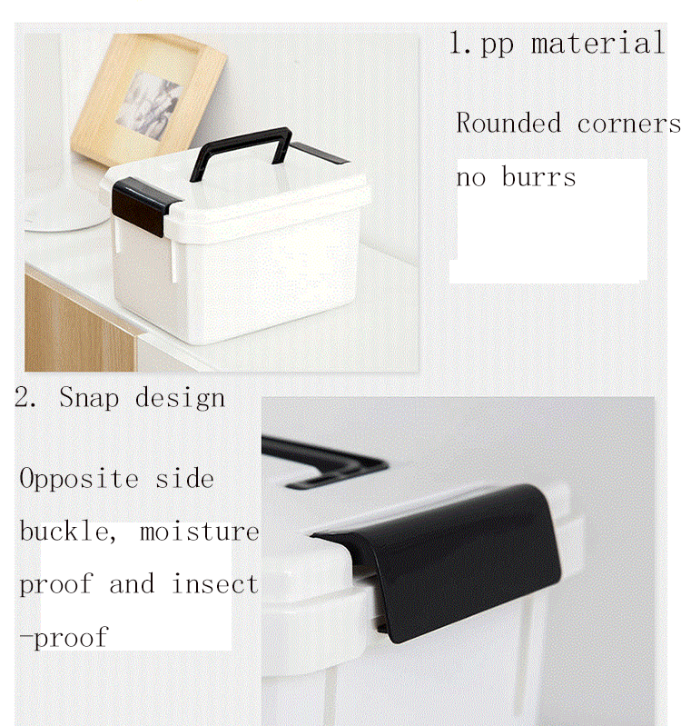 Home necessities plastic organization stackable storage boxes