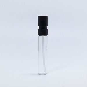 Flacon d'échantillon de parfum rond transparent personnalisé, recyclable et écologique, 1,5 ml, 2 ml, 3 ml, 5 ml, mini flacon de parfum avec bouchon pulvérisateur - Product Image 2