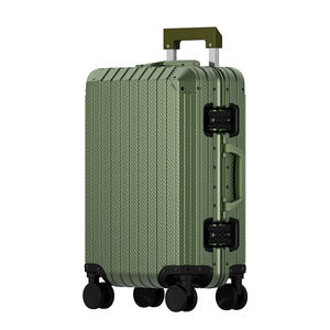 सभी एल्यूमीनियम मैग्नीशियम मिश्र धातु 20 इंच यात्रा बॉक्स tsa लॉक यूनिवर्सल व्हील स्पिनर चमड़े सूटकेस पासवर्ड कैरी-ऑन कैड - Product Image 4