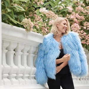 Bán buôn <span class=keywords><strong>2025</strong></span> tùy chỉnh xù xì lông Áo khoác cho phụ nữ cộng với kích thước áo khoác mùa đông với thỏ len dệt bởi thâm quyến Lily Cheng nhà máy - Product Image 6