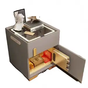 Moderne intelligente Massivholz-Sicherbox Nachttische intelligenter Nachttisch mit Ladestation