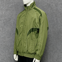 Survêtement de jogging streetwear surdimensionné léger et imperméable en nylon et polyester, personnalisable avec logo OEM pour hommes