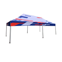 Impression de logo personnalisé tente de gazebo 10x20 auvent pop-up couverture commerciale de paroi latérale en tissu Oxford aluminium pour usage intérieur