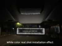 Rétroviseur personnalisé JDM Auto 3D RGB LED éclairage intérieur modifié accessoires de voiture coupe universelle étanche LOGO Design