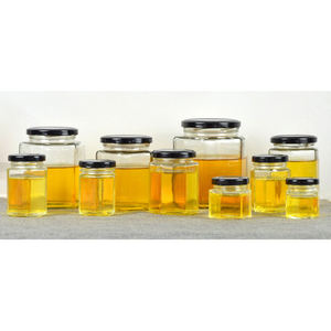 Frascos de Vidrio Hexagonales de 500g 380ml, Herméticos, Ovalados, Únicos, con Tapa Metálica, <span class=keywords><strong>para</strong></span> Miel - Product Image 4