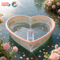 Kayak Cœur Personnalisable avec Fond Transparent – Bateau à Pagaies Idéal pour la Location en Complexes, Lacs, Plages et Parcs Aquatiques