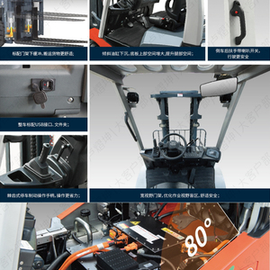 Carretilla Elevadora Contrapesada Diésel Heli de 5 Toneladas, Carretilla Elevadora de 4 Toneladas, 4.5T, 5.5T, para Trabajo Pesado en Exteriores - Product Image 3