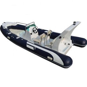 Vente en gros bateau à côtes épaissies en fibre de verre PVC résistant à l'usure kayak hors-bord gonflable bateau de pêche électrique pour 7 personnes et plus - Product Image 3