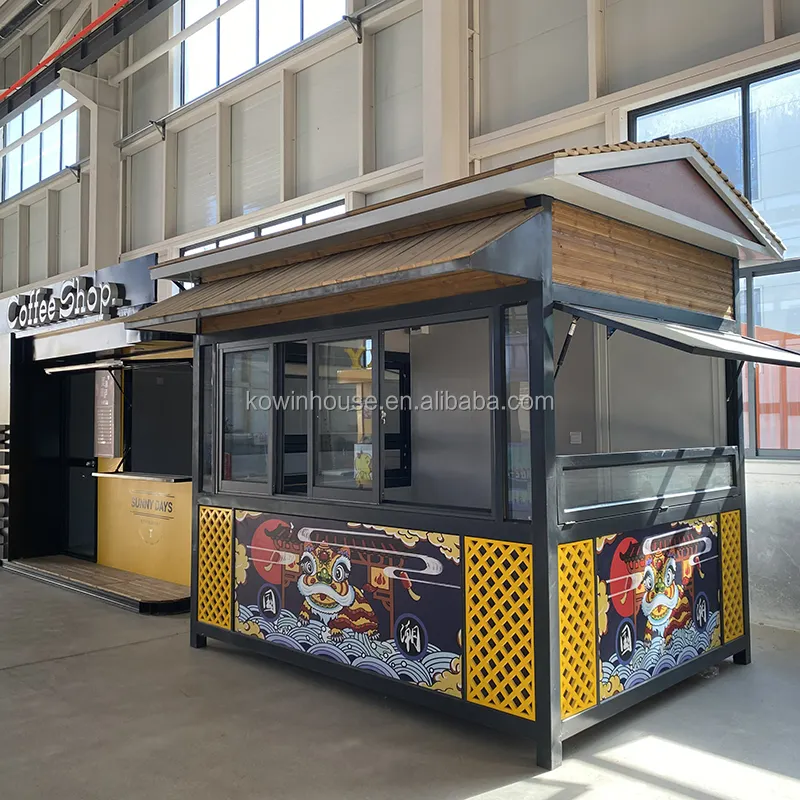 EUA Pronto para usar Shop Coffee 20Ft Casas Pré-fabricadas Estrutura Comprar Shipping Container Casa