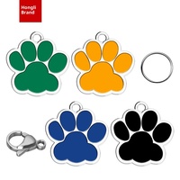 HONGLI Médaille pour chien en alliage de zinc, motif dessin animé, légère, anti-perte, pendentif pour animaux de compagnie, forme 3D, impression en relief, mousqueton