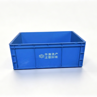 Conteneur en plastique PP réversible et empilable, 800x600x280mm, étanche et recyclable, idéal pour l'entreposage et la distribution