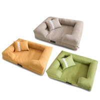 Cama para Mascotas Multiusos al por Mayor con Brazos, Cama Económica para Perros y Gatos de Fibra Sólida al por Mayor con Material de Fibra Sólida