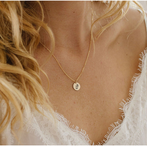 Colliers pendentifs <span class=keywords><strong>en</strong></span> acier inoxydable 316L, plante feuille Cactus tournesol Rose lys naissance fleur gravé disque 9MM - Product Image 3