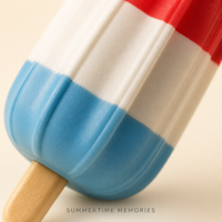 Jouets Squishy de Bureau en Mousse à Rebond Lent, Rouge Blanc Bleu, en Forme de Sucette, Décoration de Fête d'Été Rétro, avec Poignée Cannelée