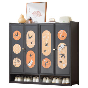 Mueble Zapatero de Estilo Vintage para Entrada con Almacenamiento, Mueble de Recibidor Retro, Zapatero Multifuncional para el Hogar - Product Image 2